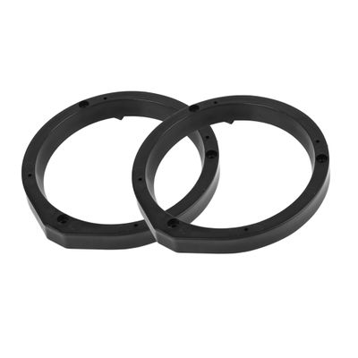 A ABSOPRO Car Speaker Spacers Adapter 6.5inch Mounting Bracket Ring for Honda Civic 2006-2012 Plastic Black 2 Pcs