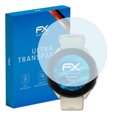 atFoliX Screen Protection Film compatible with Polar Pacer Screen Protector, ultra-clear FX Protective Film (3X)