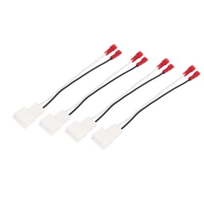 ACROPIX Car Wiring Harness Speaker Wire Adapter Fit for Toyota Highlander Pack of 4 White