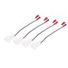 ACROPIX Car Wiring Harness Speaker Wire Adapter Fit for Toyota Highlander Pack of 4 White view 1