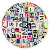 100Pcs Alphabet Letter Stickers, Waterproof Stickers for Scrapbook, Laptop, Computers, Skateboards, Water Bottles and Gift view 1