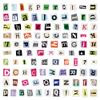 100Pcs Alphabet Letter Stickers, Waterproof Stickers for Scrapbook, Laptop, Computers, Skateboards, Water Bottles and Gift view 2