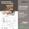 Vogel's TVM 5445 Full-Motion Ultra-Thin TV Wall Bracket for 32-65 inch TVs, Max. 77 lbs, Swivels up to 180, Full-Motion TV Mount max. VESA 400x400, Universally Compatible view 4