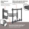 Vogel's TVM 5445 Full-Motion Ultra-Thin TV Wall Bracket for 32-65 inch TVs, Max. 77 lbs, Swivels up to 180, Full-Motion TV Mount max. VESA 400x400, Universally Compatible view 3