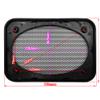 2X DRPSODAC for 4x6 Inch Speaker Grill Dust Cover ABS Decorative Circle Metal Mesh Protection Net Car Audio Accessories 162x112mm/6.38x4.41in view 2
