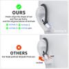 DamonLight Ear Hooks 2 Pairs for AirPods Pro 2 & 1, AirPods 4 & 3, Anti-Slip Comfortable Fit, Ergonomic Design, Accessories (Large, Black) view 2