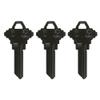 KeySmart AirKey, Aluminum SC1 Key Blanks, 75% Lighter, 2X Stronger Than Brass Bulk Keys, Durable and Scratch-Free, SC1 Set (3 Pack, Black) view 1