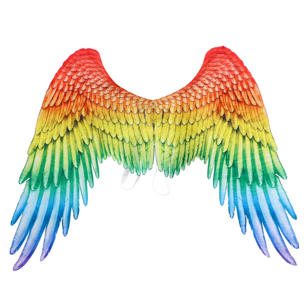 Rainbow Angel Wings Costume Halloween Party Cosplay Accessories