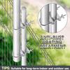 Eightwood Double Antenna Mast Clamp V Jaw Mounting Bracket U Bolts, 2 Sets view 2