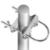 Eightwood Double Antenna Mast Clamp V Jaw Mounting Bracket U Bolts, 2 Sets view 3