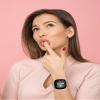 Ginkgonut Beautiful Silicone Slim Sport Band Compatible with Fitbit Sense/Versa 3 / Versa 4 / Sense 2 Bands Women, Soft Silicone Lace Replacement Smartwatch Wristband for Women view 4