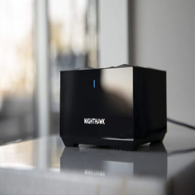 Nertgear Nighthawk MR60 WiFi EasyMesh 802.11b/g/n/ax AX1800 WiFi 6 Dual Band Mesh Router (Router Only), MR-60, Black (Renewed)