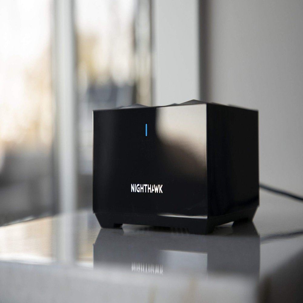 Nertgear Nighthawk MR60 WiFi EasyMesh 802.11b/g/n/ax AX1800 WiFi 6 Dual Band Mesh Router (Router Only), MR-60, Black (Renewed)