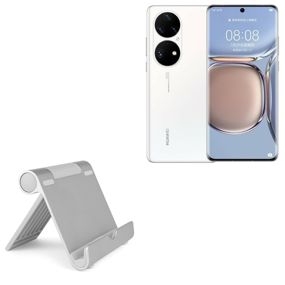 BoxWave Stand and Mount Compatible with Huawei P50 Pro (6.6) - VersaView Aluminum Stand, Portable, Multi Angle Viewing Sturdy