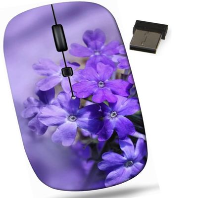 maizi Small Wireless Mouse for Kids Chromebook Laptop PC Notebook Small Wireless Mice for Kids Image ID: 21156585 Beautiful Blooming ve Lightweight 2.4G USB Receiver Printed in USA