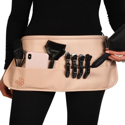 FRAMAR Hipster Salon Belt  Hairstylist Waist Belts, Salon Aprons for Hair Stylist, Hair Apron Stylist Holster, Makeup Brush Belt Professional, Makeup Waist, Shears Pouch