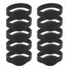 Dioche 10pcs RFID Wristband, RFID Bracelet RFID Wristband Silicone Bracelet IP68 ID Card Sauna Card Access Control Wristband for Hotel Swimming Pool Sauna Room (Black) view 1