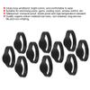 Dioche 10pcs RFID Wristband, RFID Bracelet RFID Wristband Silicone Bracelet IP68 ID Card Sauna Card Access Control Wristband for Hotel Swimming Pool Sauna Room (Black) view 3