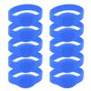 10pcs RFID Wristbands 125kHz, Silicone Waterproof IP68 Writable Bracelets for Hotels, Saunas, Pools & Access Control  Blue view 1