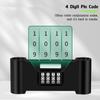 4 Digit Combination Padlock,Heavy Duty Anti Theft U-Shape Security Code Lock with Adjustable Shackle,for Bicycles, E-Bike,Mountain Bike,Road Bike,Gates,Shed, Fence [ Adjustable Range 210-230mm] view 4