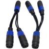 CNCESS CESS-204 Speakon Splitter Cable - One NL4MP Input to Two NL4MP Outputs, 8 x 12AWG Wires, Maximum Signal Transfer and Flexibility, 2 Pack view 4