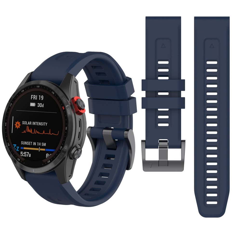 Gheper Silicone Watch Band Compatible with Garmin Fenix 7/Fenix 6 Pro/Fenix 5 Plus/935/945/Descent G1/EPIX Gen 2/Instinct Quick Fit Replacement Wristband Strap Bracelet Accessory for Women Men