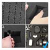 AOOCY Small Plastic Case with Foam - Hard Carrying Briefcase with Pluck Foam Interior, Padded Protection for Storage, Kids Boss Baby Toys, Black, Outer Size: 9 x 7.7 x 2.2 view 4