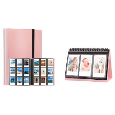 2Packs Photo Album for Fujifilm Instax Mini LiPlay 11 90 70 50S 26 25 9 8+ 8 7S Instant Camera/Mini Link SP-1 Printer, Polaroid Snap SnapTouch PIC-300 Z2300 Mint Zip Instant Camera Printer