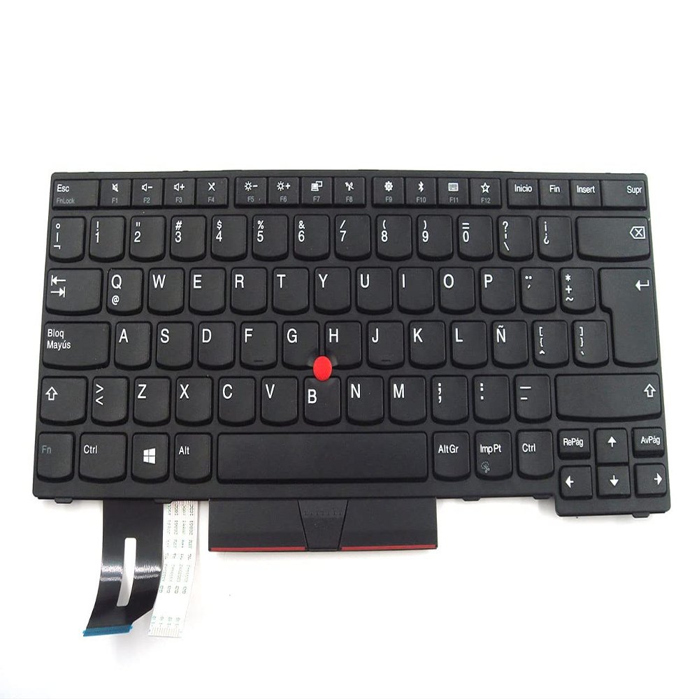 Bayjebu Parts for Lenovo ThinkPad L380 L390 L490 Yoga Keyboard Latin Spanish Non-Backlit 01YP323