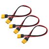 3PCS XT60H Plug Extension Cable XT60H Plug Male Connector to XT60H Plug Female Connector Wire Adapter with 11.8inch 14awg Silicone Wire view 1