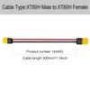 3PCS XT60H Plug Extension Cable XT60H Plug Male Connector to XT60H Plug Female Connector Wire Adapter with 11.8inch 14awg Silicone Wire view 4