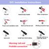 QWEIAS 220V New Infrared Carbon Fiber Heating Cable/Wire,12 Watts 15mm Heating Wire Warm Floor Cable,Self-Regulating Cable view 3