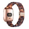 AWSMOR Compatible with Fitbit Versa 2 Band Women Men Resin Wristbands Strap with Stainless Steel Buckle Replacement for Fitbit Versa 2 Smartwatch (Tortoiseshell) view 2