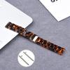 AWSMOR Compatible with Fitbit Versa 2 Band Women Men Resin Wristbands Strap with Stainless Steel Buckle Replacement for Fitbit Versa 2 Smartwatch (Tortoiseshell) view 4