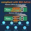 Reidubo 8 Port Gigabit PoE Switch with 2 Gigabit Uplink,1000Mbps PoE Ethernet Unmanaged Network Switch,120W, Plug & Play, VLAN, Suitable for Access Point-AP and PoE Surveillance Camera view 3