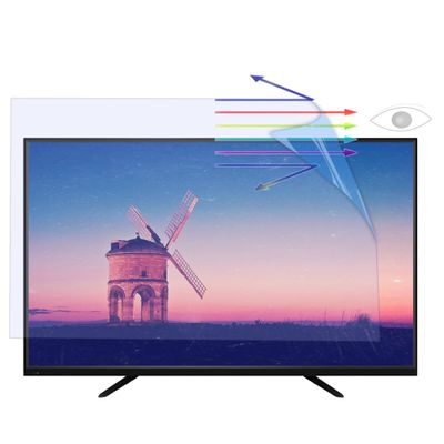 CUNIO Anti Glare Out Blue Light TV Screen Protector, Indoor & Outdoor TV Anti Screen Frosted Film Relieve Eye Fatigue for LCD LED TV / 48in 1056x596mm