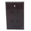 1Gang Colorful 4 Ports HDMI Female To Female Wall Plate (Brown) view 1