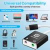ElloGear USB Type C Audio Adapter with 2 3.5mm Input and Output Jacks, Add an External Stereo Sound Card to PC, Mac with Speaker and Microphone Jack view 3