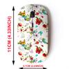 2.4G Wireless Mouse with Cute Pattern Design for All Laptops and Desktops with Nano Receiver - Floral Flowers view 2