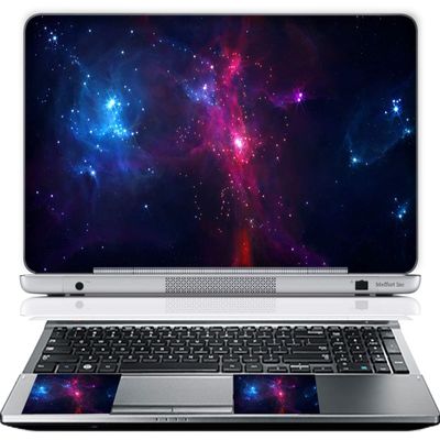 15 15.6 Inch Laptop Skin Sticker Cover Premium Sticker Cover Art Decal Decorative (Included 2 Wrist Pad Skins) - Galaxy Stars