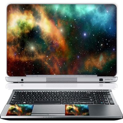17 17.3 Inch Laptop Skin Sticker Cover Premium Sticker Cover Art Decal Decorative (Included 2 Wrist Pad Skins) - Nebula Clouds