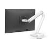 Ergotron  MXV Single Monitor Arm, VESA Desk Mount  for Monitors Up to 34 Inches, 7 to 20 lbs  Low Profile Clamp, White view 1