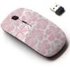 2.4G Wireless Mouse with Cute Pattern Design for All Laptops and Desktops with Nano Receiver - Aloha Hawaiian Hibiscus view 1