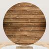 Yeele 6.5x6.5ft Wooden Board Round Backdrop Rustic Wood Plank Photography Background Circle Backdrop Cover for Birthday Party Decorations Gender Reveal Baby Shower Wedding Grad Prom Photo Booth Props view 1