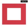 20x20 Mat Bevel Cut for 8x8 Photos - Acid Free Cardinal Red Precut Matboard With Backing Board and Crystal Clear, Self Seal Photo Mat Bag - For Pictures, Photos, Framing - 4-ply Thickness view 2