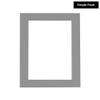 12x16 Mat Bevel Cut for 11x14 Photos - Acid Free Mid Grey Precut Matboard With Backing Board and Crystal Clear, Self Seal Photo Mat Bag - For Pictures, Photos, Framing - 4-ply Thickness view 2
