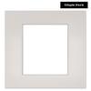 20x20 Mat Bevel Cut for 8x8 Photos - Acid Free Golf Ball Texture Precut Matboard With Backing Board and Crystal Clear, Self Seal Photo Mat Bag - For Pictures, Photos, Framing - 4-ply Thickness view 2