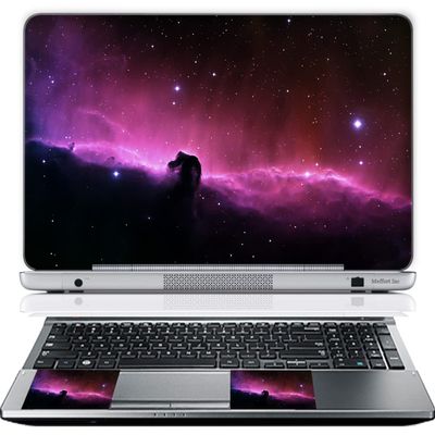 11.6 12 Inch Laptop Skin Sticker Cover Premium Sticker Cover Art Decal Decorative (Included 2 Wrist Pad Skins) - Galaxy Clouds