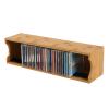 SOBS Natural Bamboo CD Storage Rack Desktop CD Holder Organizer Disc Shelf CD Collection Display Rack Large Capacity Holds 39 CD Jewel Cases, 5614.515cm view 1