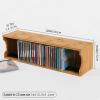 SOBS Natural Bamboo CD Storage Rack Desktop CD Holder Organizer Disc Shelf CD Collection Display Rack Large Capacity Holds 39 CD Jewel Cases, 5614.515cm view 2